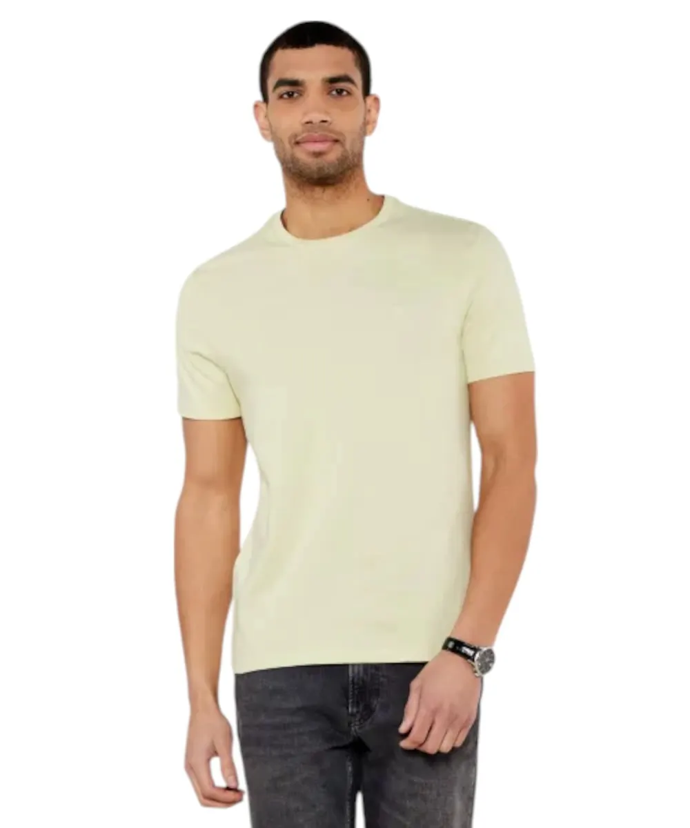 Calvin Klein - Ανδρικό T-shirt  Smooth Cttn Solid Regular Fit LV040HM265-RLV Κίτρινο