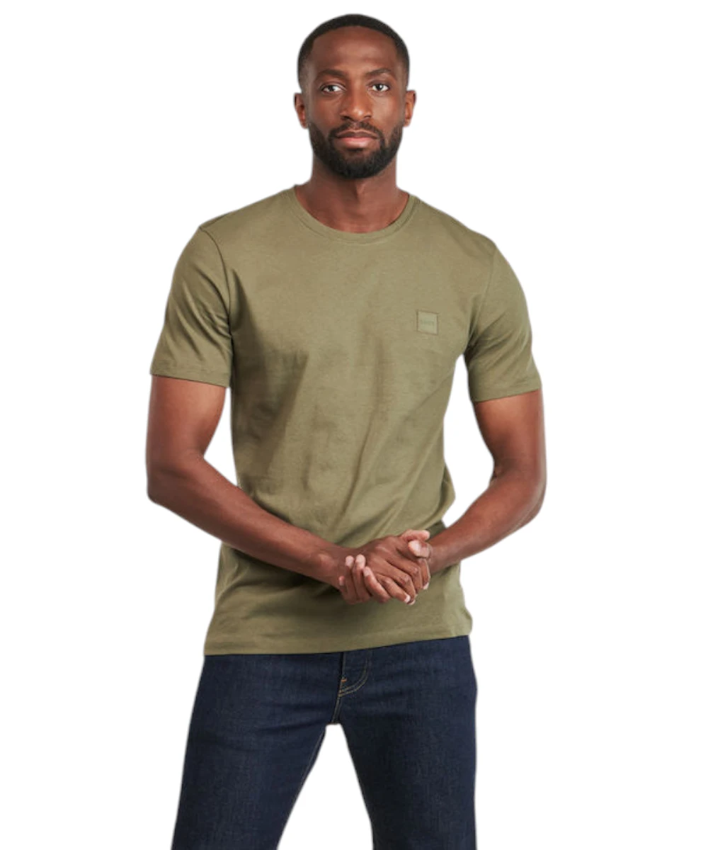 Hugo Boss - Ανδρικό T-shirt Orange San Jared-C Tales 50508584-342 Πράσινο
