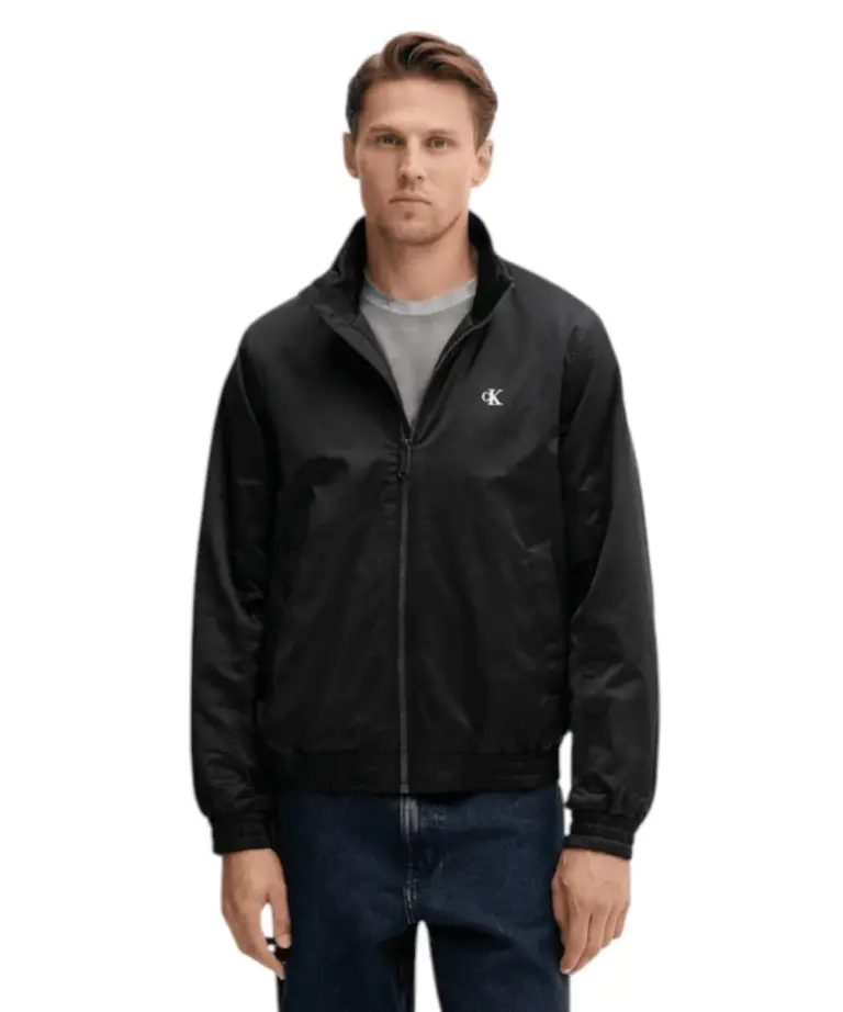 Calvin Klein - Ανδρικό Αδιάβροχο Χειμωνιάτικο Μπουφάν Bomber Harrington Regular Fit LV04RC516G-UB1 Μαύρο