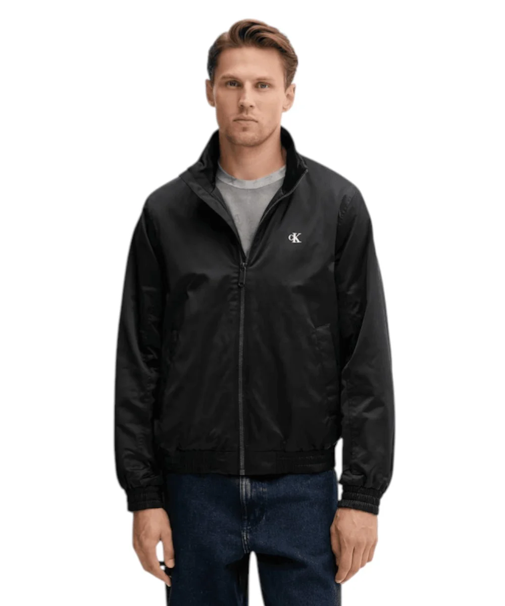 Calvin Klein - Ανδρικό Αδιάβροχο Χειμωνιάτικο Μπουφάν Bomber Harrington Regular Fit LV04RC516G-UB1 Μαύρο