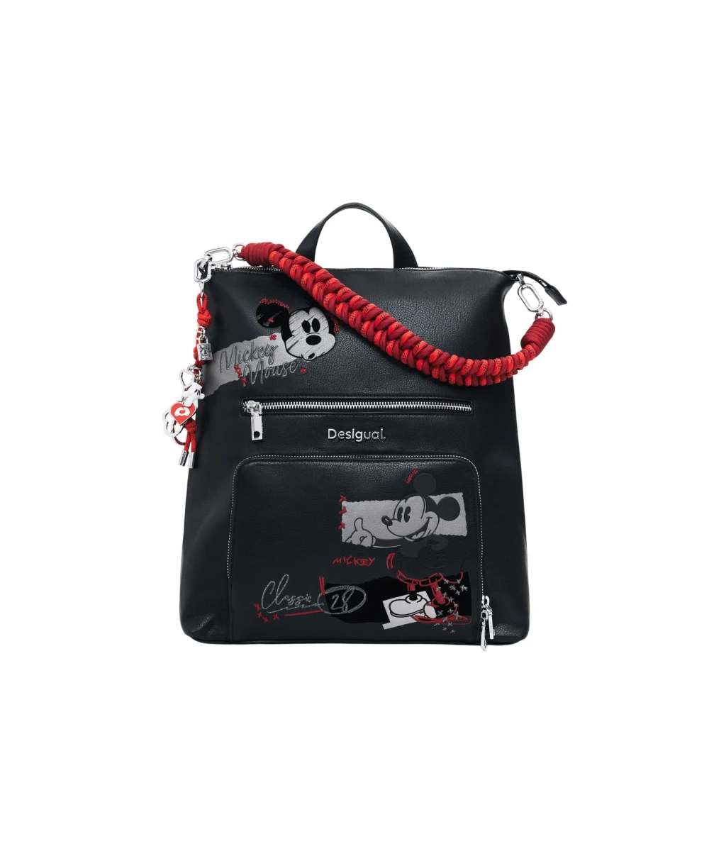 Desigual - Γυναικεία Τσάντα Πλάτης Back_Mickey Rock Pretoria 25WAKP01-2000 Μαύρο