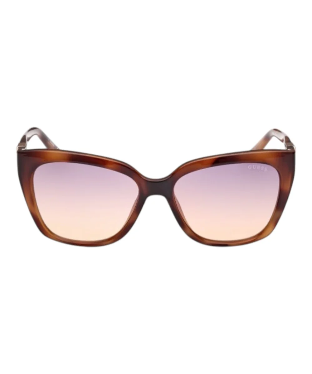 Guess - Γυναικεία Γυαλιά Ηλίου GU7878S-53Z με Καφέ Ταρταρούγα Κοκκάλινο Σκελετό και Μωβ Ντεγκραντέ Φακό