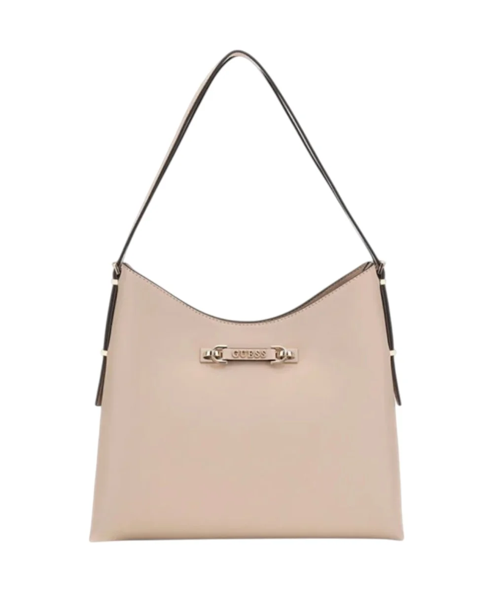 Guess - Γυναικεία Τσάντα Ώμου Lefia Large Hobo HWBG9644020-SIT Μπεζ