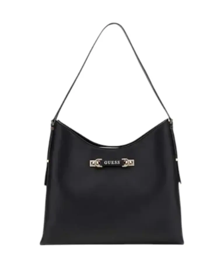 Guess - Γυναικεία Τσάντα Ώμου Lefia Large Hobo HWBG9644020-BLA Μαύρο