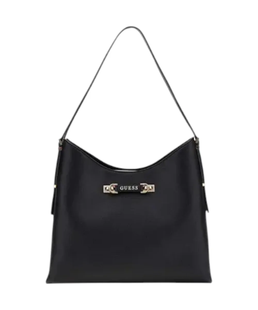 Guess - Γυναικεία Τσάντα Ώμου Lefia Large Hobo HWBG9644020-BLA Μαύρο