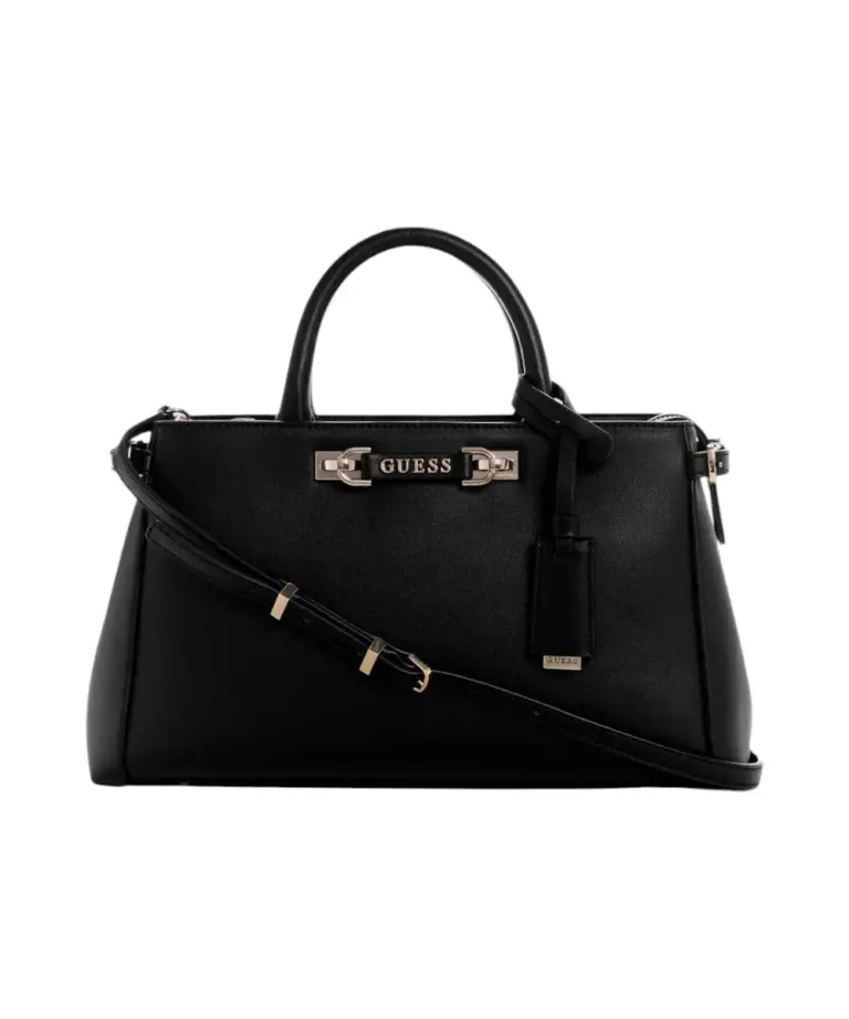 Guess - Γυναικεία Τσάντα Χειρός Lefia Satchel HWBG9644060-BLA Μαύρο