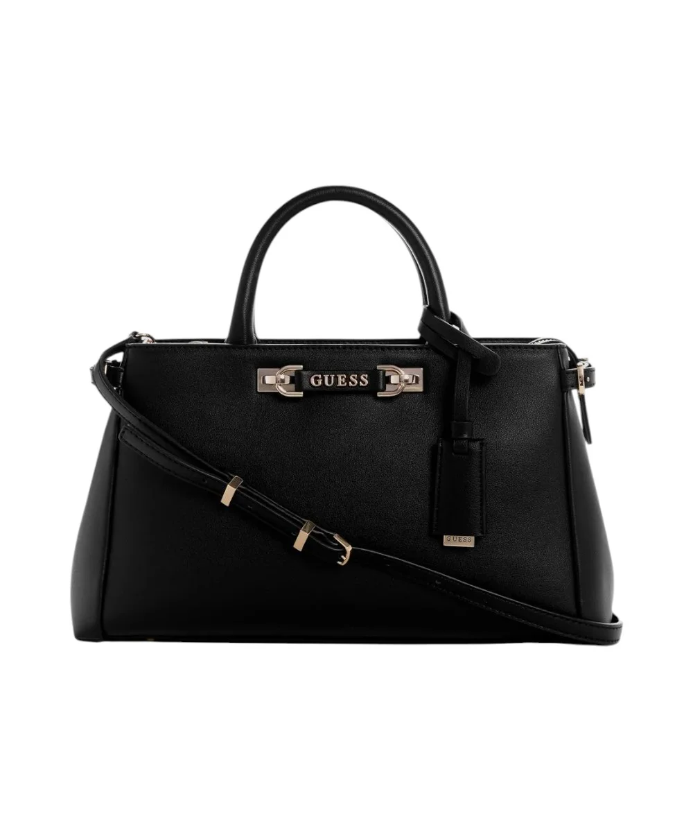 Guess - Γυναικεία Τσάντα Χειρός Lefia Satchel HWBG9644060-BLA Μαύρο