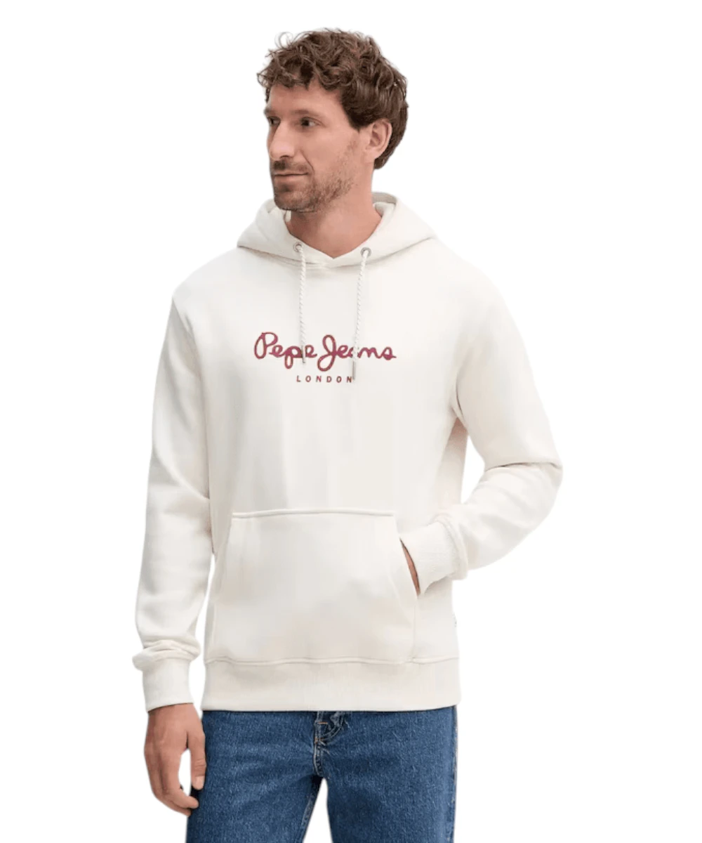 Pepe Jeans - Ανδρικό Φούτερ Hoodie Mac Beth PM5800009-804 Εκρού