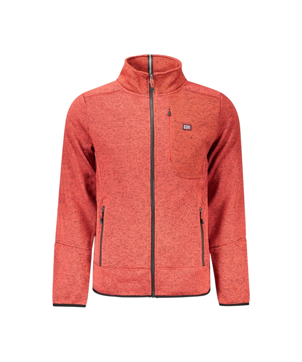 Scuola Nautica Italiana - Ανδρική Ζακέτα Φούτερ Fleece 849347-RED Κόκκινο