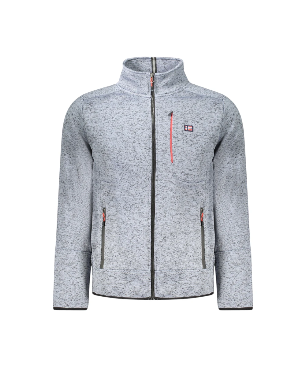 Scuola Nautica Italiana - Ανδρική Ζακέτα Φούτερ Fleece 849347-TYPHOO Γκρι
