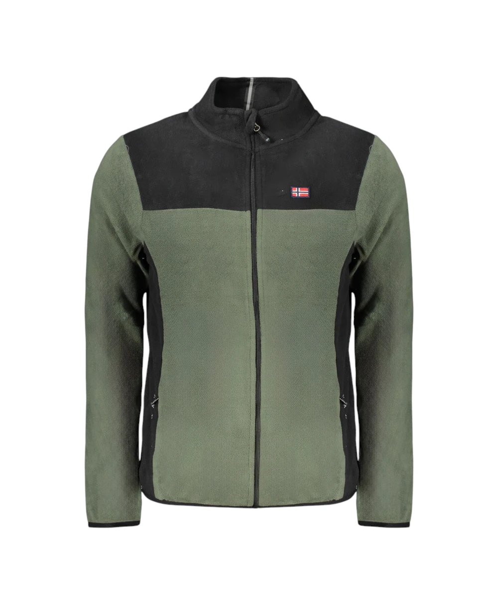 Scuola Nautica Italiana - Ανδρική Ζακέτα Φούτερ Fleece 849522-ARMY Πράσινο Σκούρο