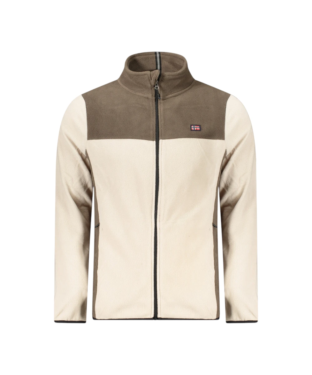 Scuola Nautica Italiana - Ανδρική Ζακέτα Φούτερ Fleece 849522-ROPE Μπεζ