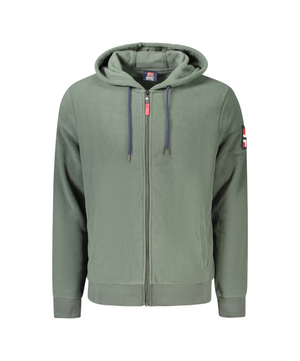Scuola Nautica Italiana - Ανδρική Ζακέτα Φούτερ Fleece 849531-ARMY Πράσινο