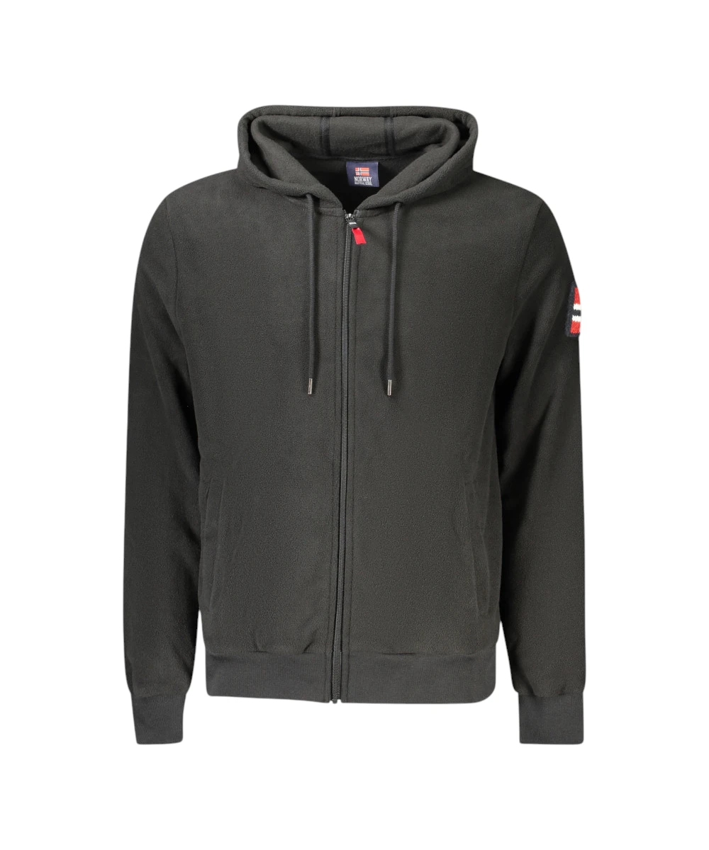 Scuola Nautica Italiana - Ανδρική Ζακέτα Φούτερ Fleece 849531-BLACK Μαύρο
