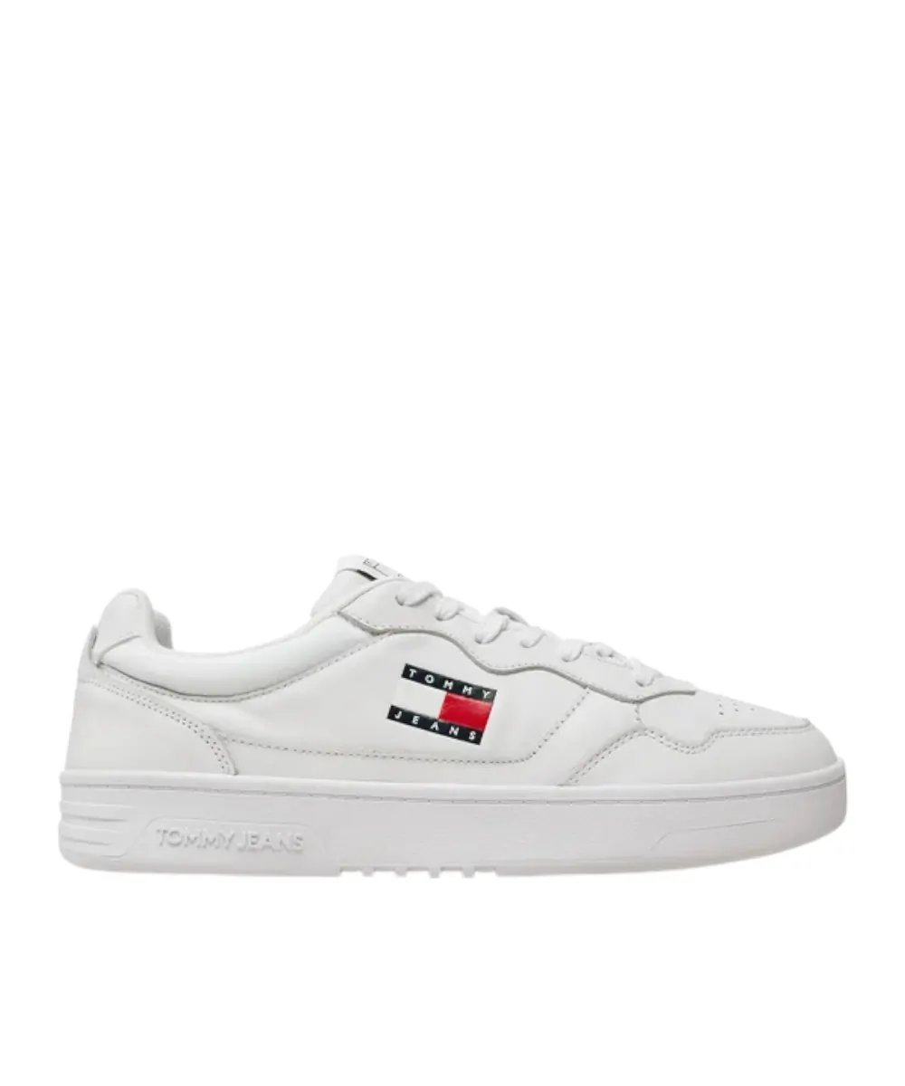 Tommy Hilfiger - Ανδρικά Sneakers Cupsole Leather Ess EM0EM01443-YBR Λευκό
