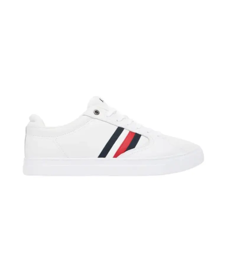 Tommy Hilfiger - Ανδρικά Sneakers Icon Court Stripes FM0FM05628-YBS Λευκό