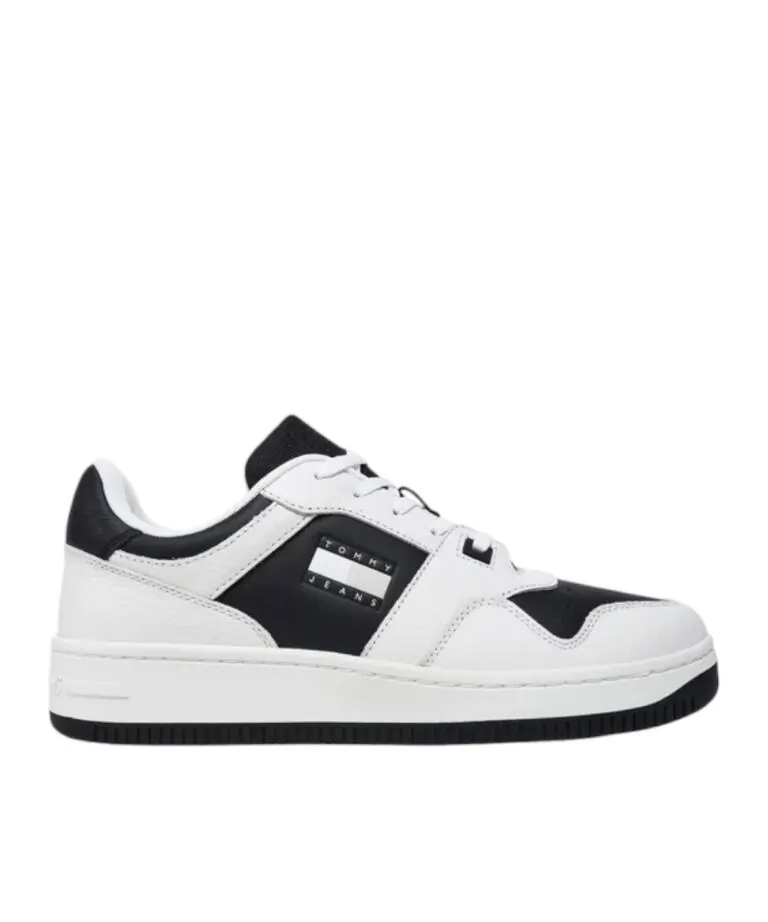 Tommy Hilfiger - Ανδρικά Sneakers Retro Basket Cupsole Tumble EM0EM01513-YBL Λευκό