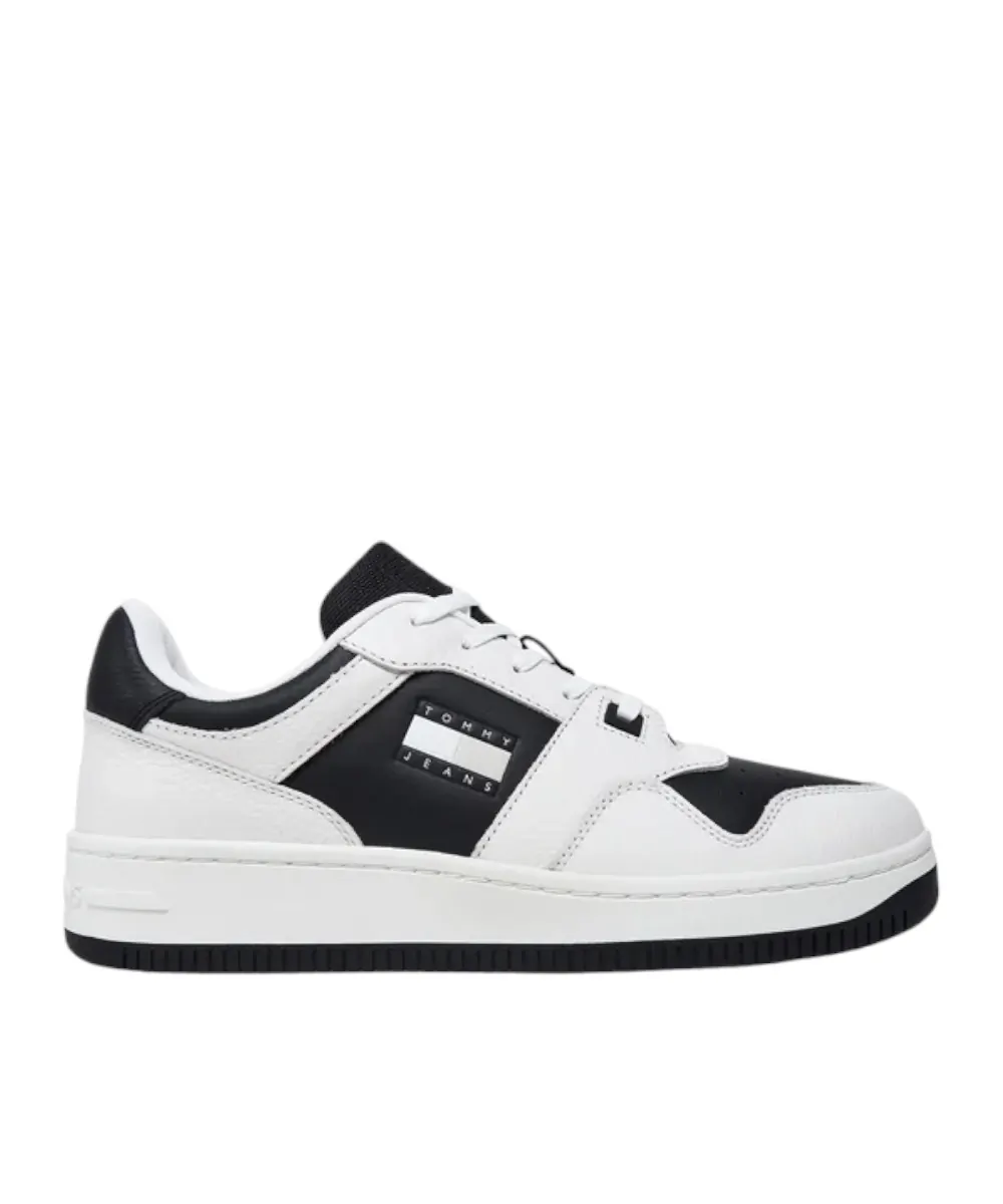 Tommy Hilfiger - Ανδρικά Sneakers Retro Basket Cupsole Tumble EM0EM01513-YBL Λευκό