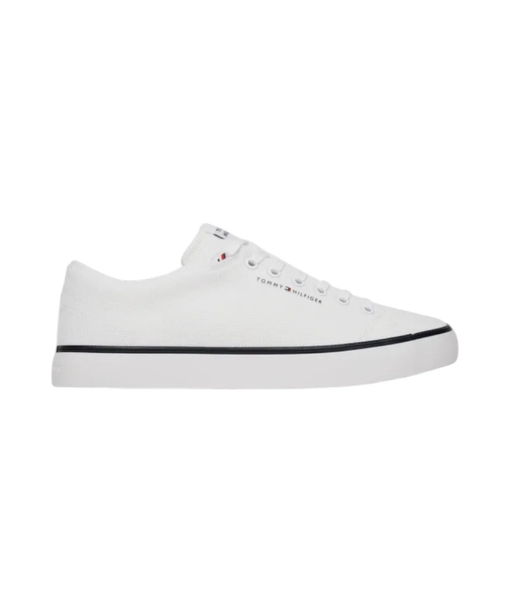 Tommy Hilfiger - Ανδρικά Sneakers Th CHi Vulc Core Low Ii Mesh FM0FM05513-YBS Λευκό