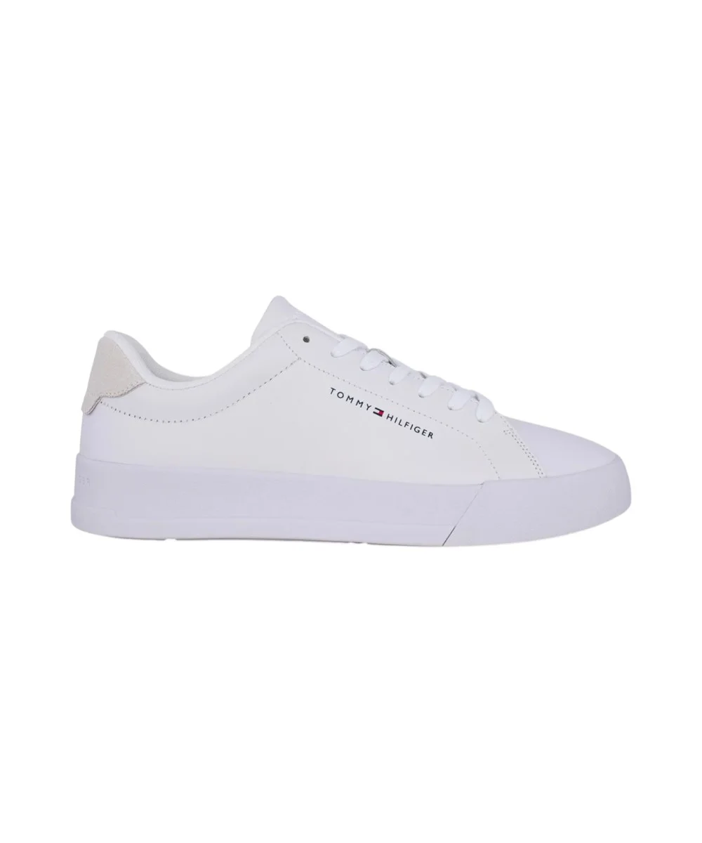 Tommy Hilfiger - Ανδρικά Sneakers Th Court Lth Detail Ess FM0FM05367-YBS Εκρού