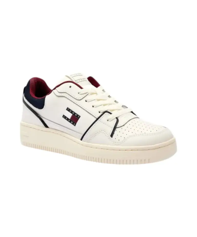 Tommy Hilfiger - Ανδρικά Sneakers Th Retro Basket EM0EM01612-0GZ Εκρού