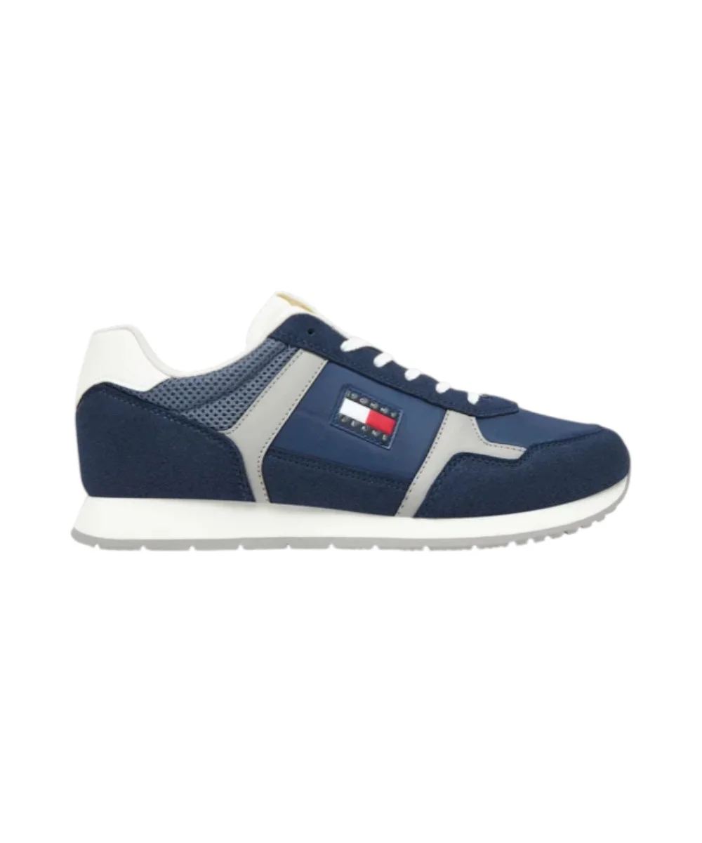 Tommy Hilfiger - Ανδρικά Sneakers Th Runner Casual EM0EM01590-C1G Μπλε Σκούρο