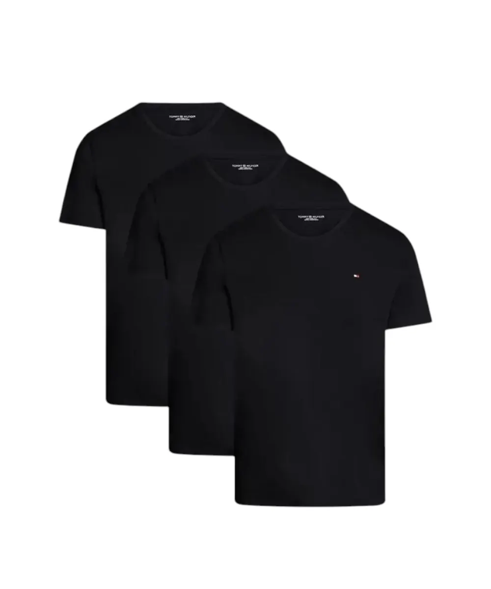 Tommy Hilfiger - Ανδρικές Φανέλες Κοντομάνικες 3Pack UM0UM03379-0SI Μαύρο