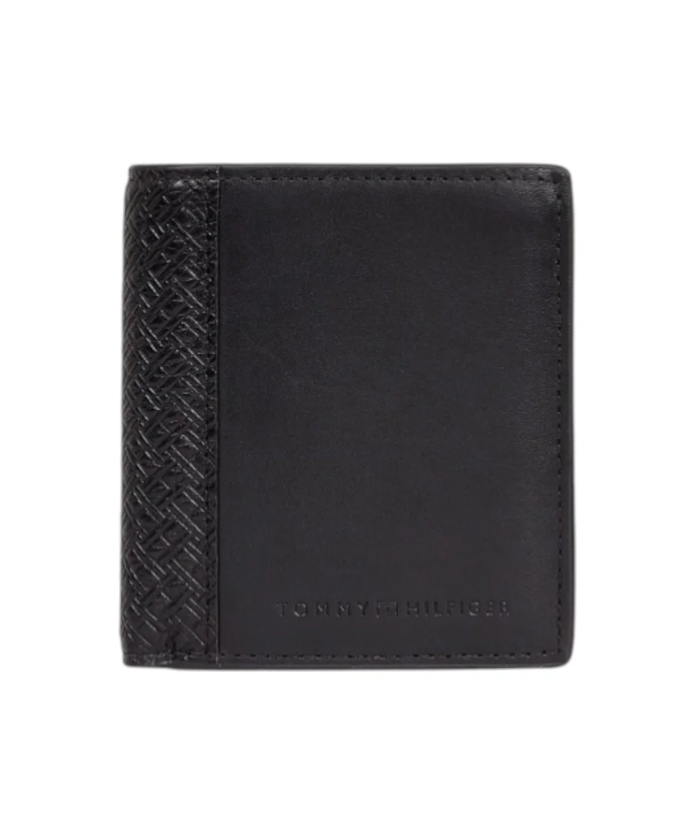 Tommy Hilfiger - Ανδρικό Δερμάτινο Πορτοφόλι Th Central Bifold AM0AM09280-BDS Μαύρο