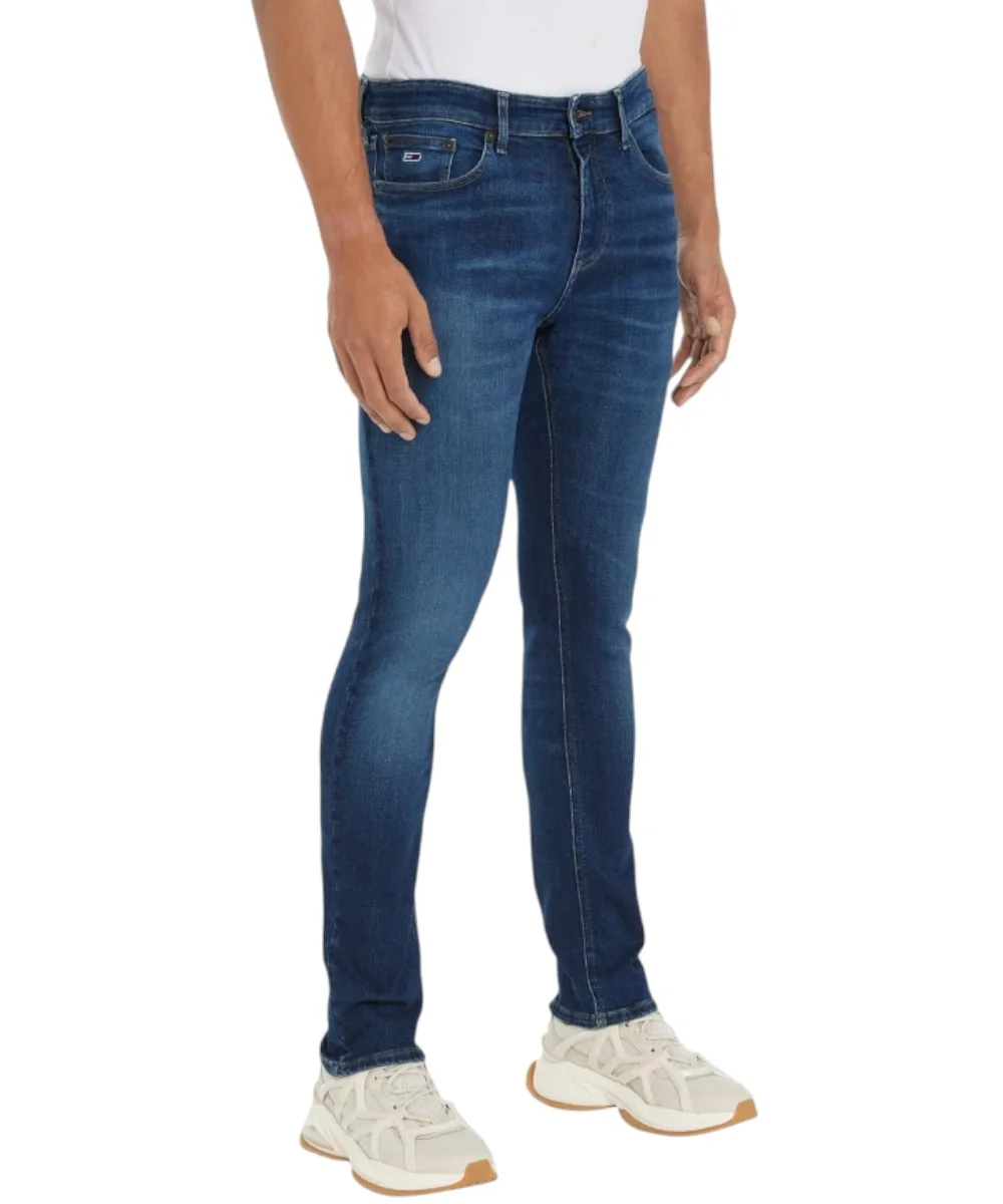 Tommy Hilfiger - Ανδρικό Παντελόνι Τζιν Ελαστικό Slim Fit DM0DM19298-1BK Μπλε