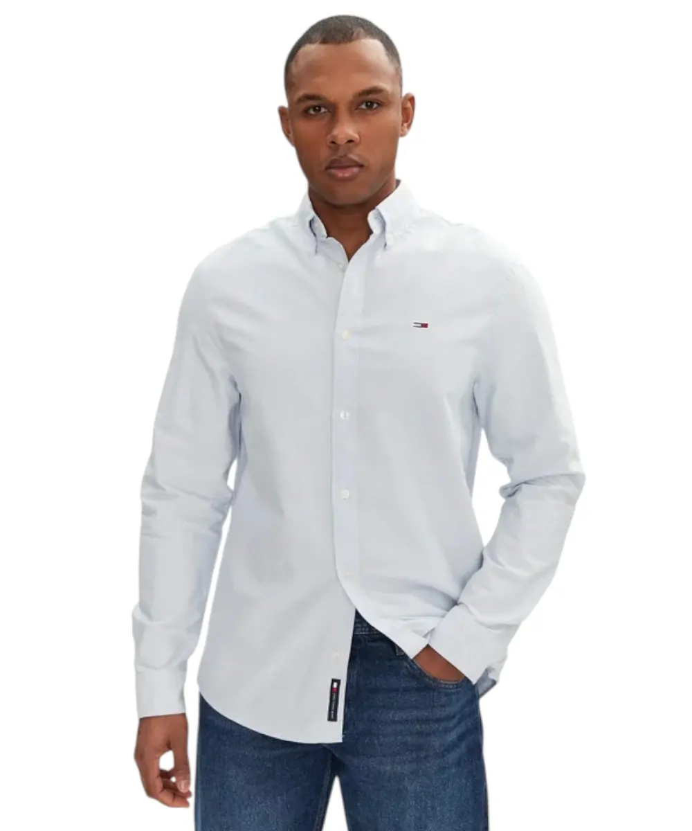 Tommy Hilfiger - Ανδρικό Πουκάμισο Oxford Shirt Regular Fit DM0DM21298-C3Q Γαλάζιο