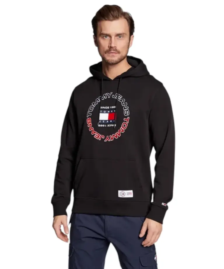 Tommy Hilfiger - Ανδρικό Φούτερ Regular Fit DM0DM15686-BDS Μαύρο