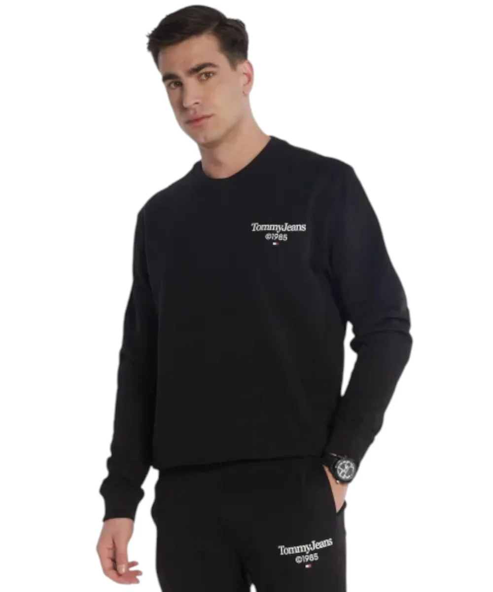 Tommy Hilfiger - Ανδρικό Φούτερ Zipless DM0DM18609-BDS Μαύρο