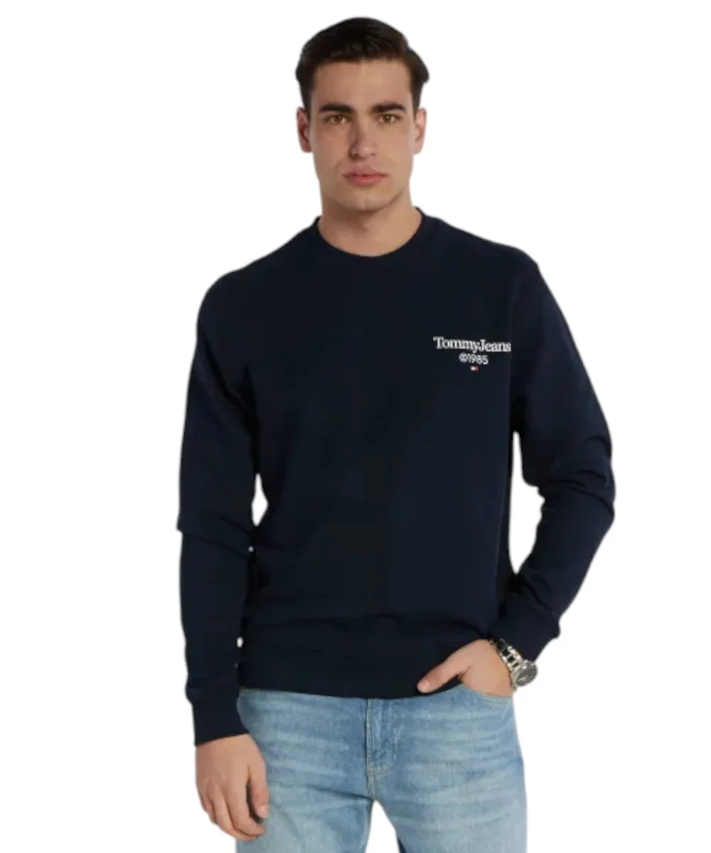 Tommy Hilfiger - Ανδρικό Φούτερ Zipless DM0DM18609-C1G Μπλε Σκούρο