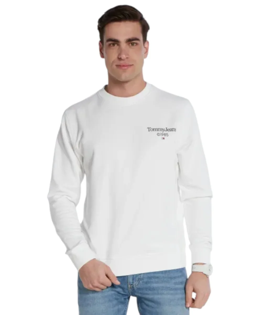 Tommy Hilfiger - Ανδρικό Φούτερ Zipless DM0DM18609-YBR Λευκό
