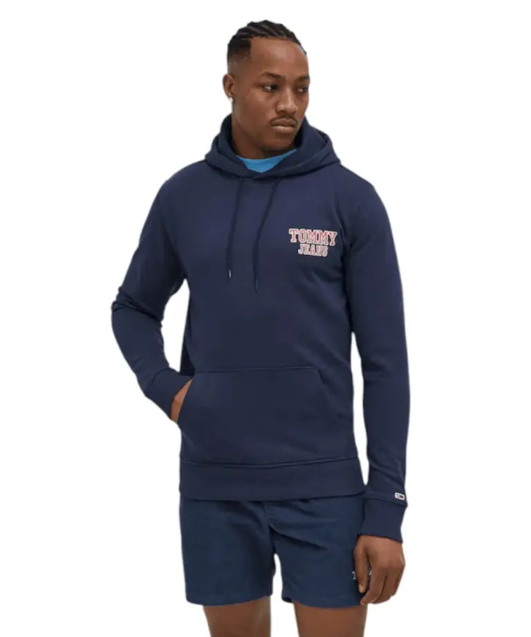 Tommy Hilfiger - Ανδρικό Φούτερ με Κουκούλα DM0DM16365-C87 Μπλε Σκούρο