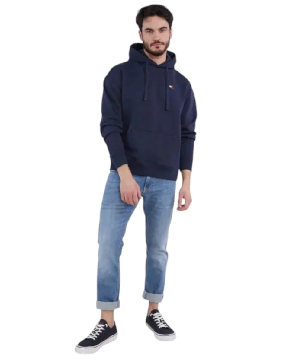 Tommy Hilfiger - Ανδρικό Φούτερ με Κουκούλα DM0DM16369-C87 Μπλε Σκούρο