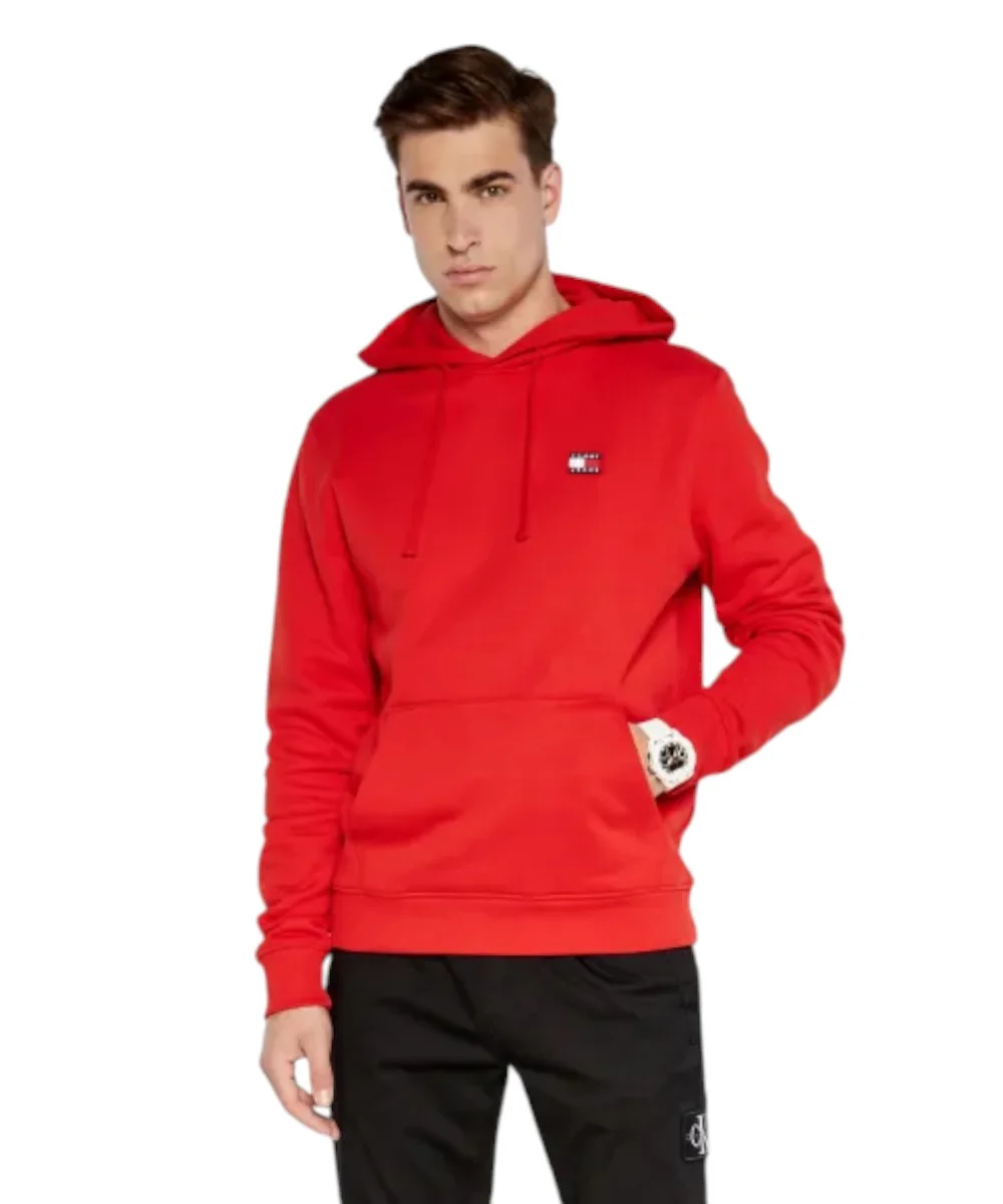 Tommy Hilfiger - Ανδρικό Φούτερ με Κουκούλα DM0DM17988-XNL Κόκκινο