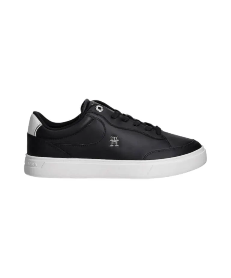 Tommy Hilfiger - Γυναικεία Sneakers Αθλητικά Essential Chic Court Sneaker FW0FW08322-BDS Μαύρο