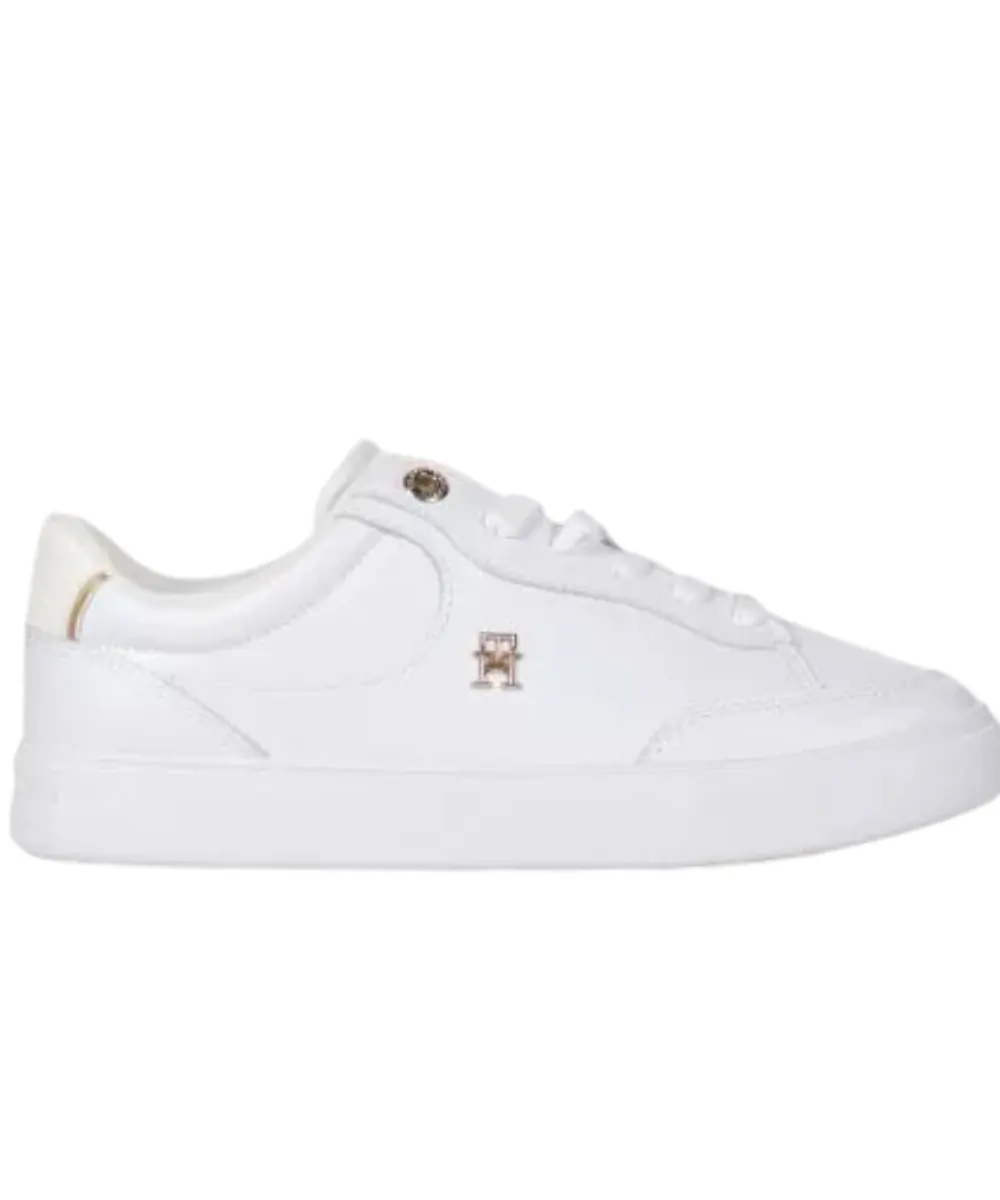 Tommy Hilfiger - Γυναικεία Sneakers Αθλητικά Essential Chic Court Sneaker FW0FW08322-YBS Λευκό