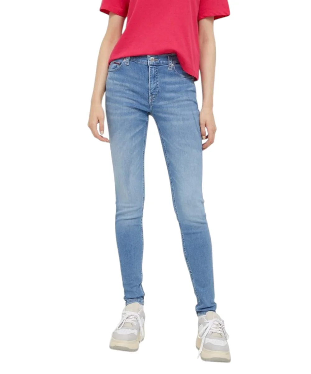 Tommy Hilfiger - Γυναικείο Παντελόνι Jean Nora Skinny Fit DW0DW16704-1AB Γαλάζιο
