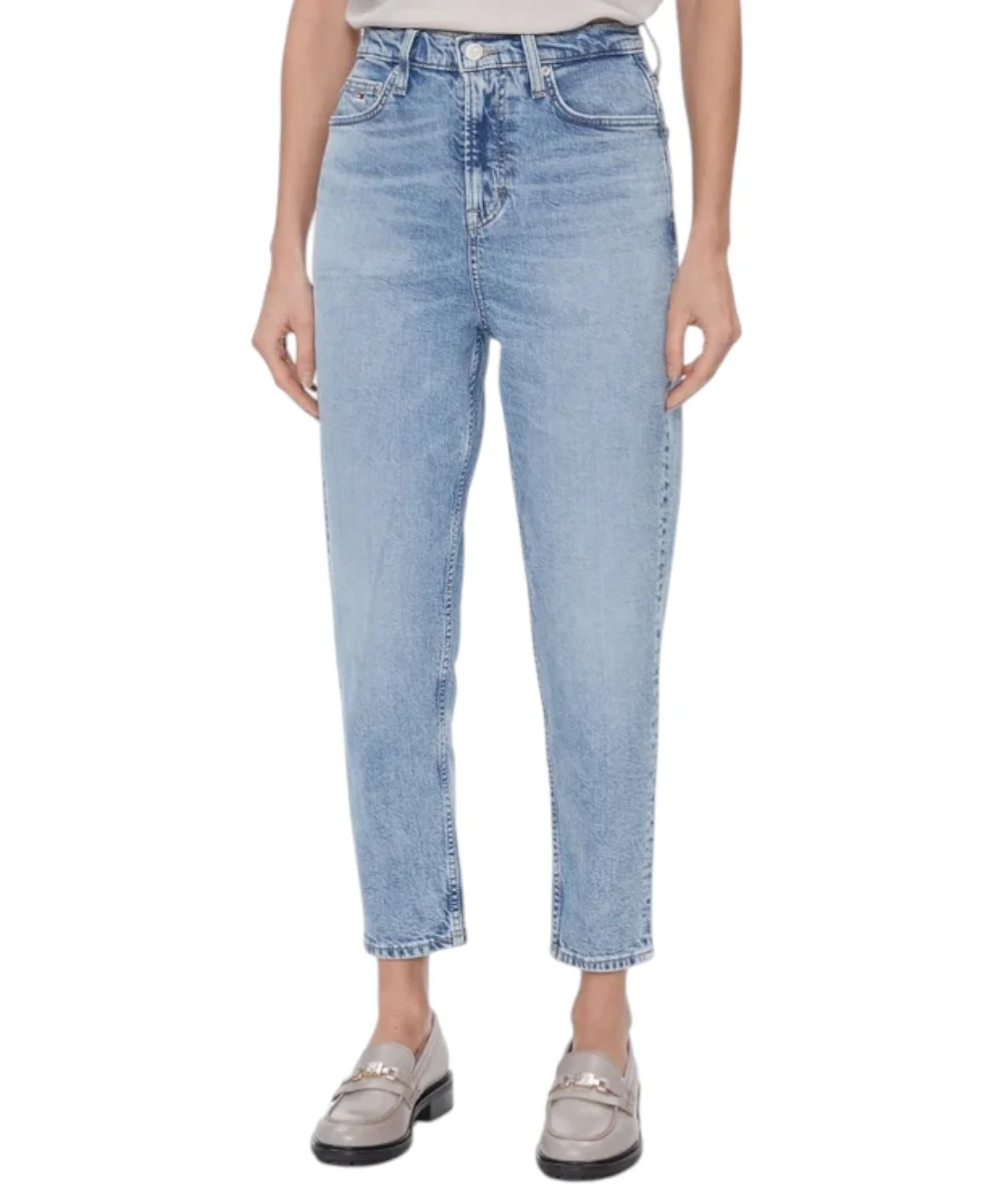 Tommy Hilfiger - Γυναικείο Παντελόνι Jean Slim Fit DW0DW17275-1AB Γαλάζιο