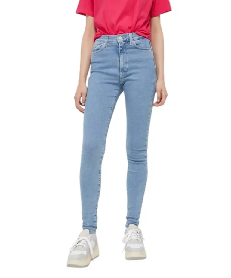 Tommy Hilfiger - Γυναικείο Παντελόνι Jean Sylvia Skinny Fit DW0DW16688-1AB Γαλάζιο