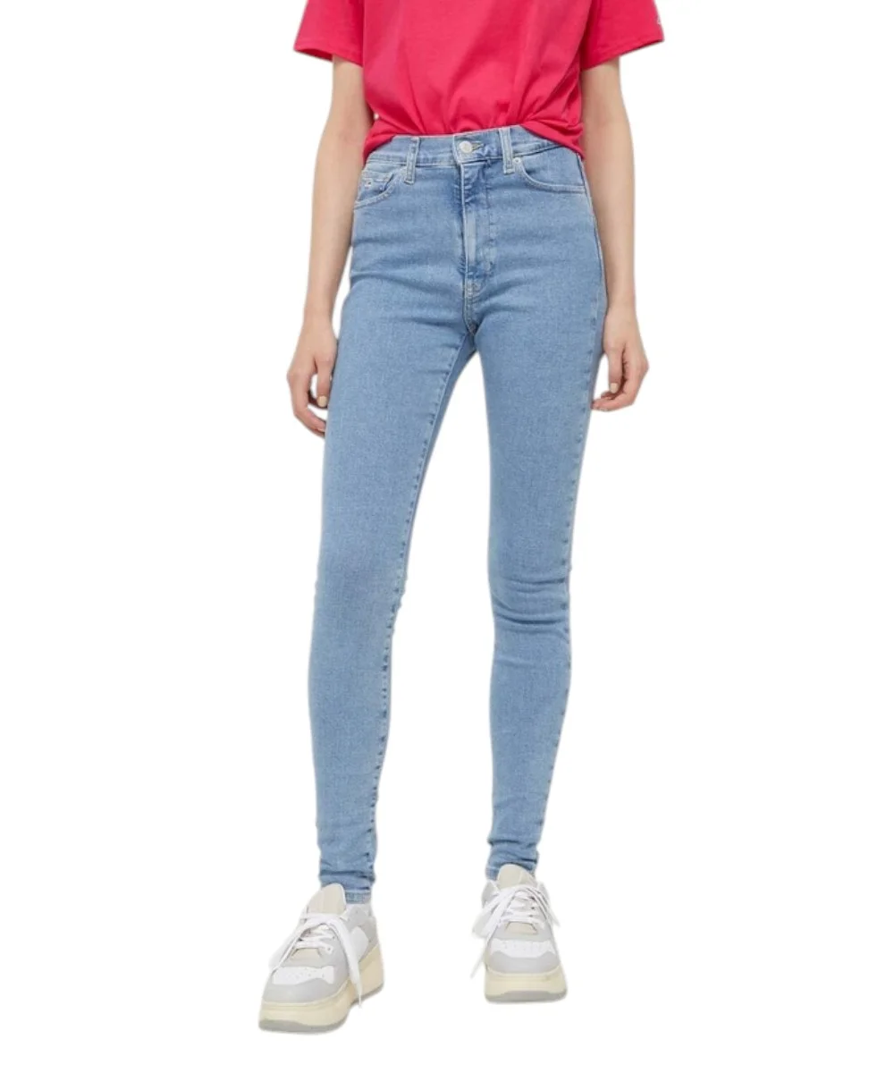 Tommy Hilfiger - Γυναικείο Παντελόνι Jean Sylvia Skinny Fit DW0DW16688-1AB Γαλάζιο