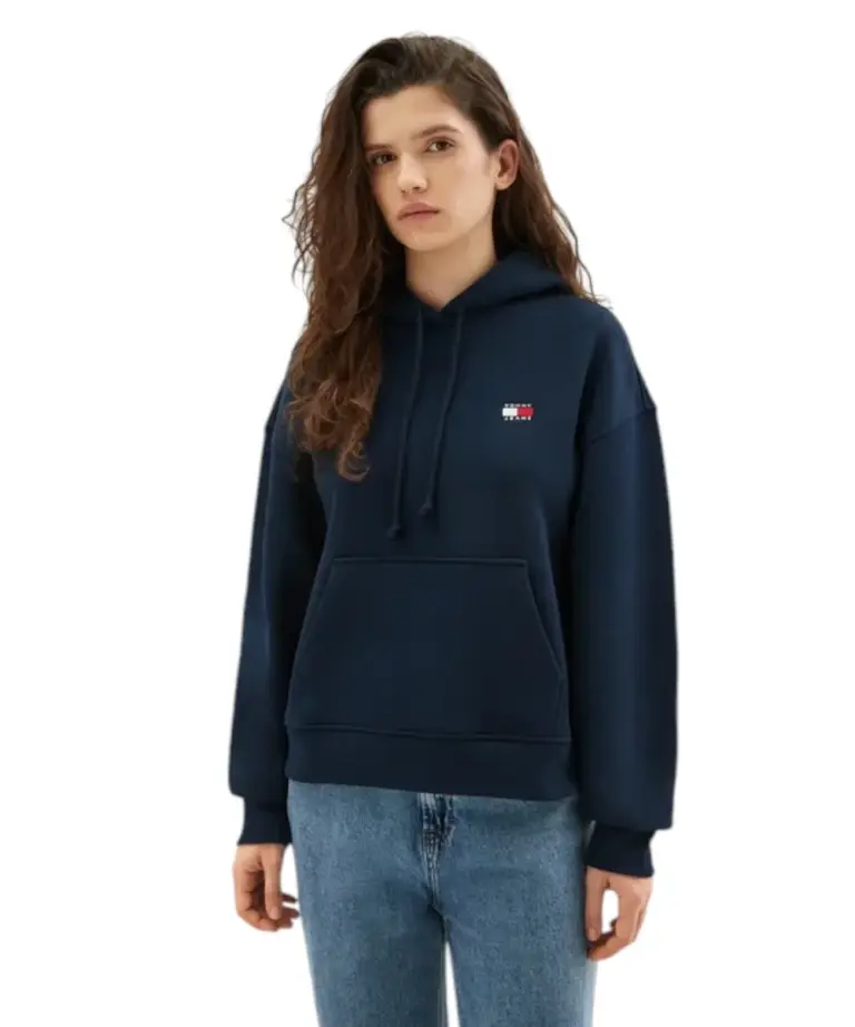 Tommy Hilfiger - Γυναικείο Φούτερ Badge Regular Fit DW0DW19414-C1G Μπλε Σκούρο