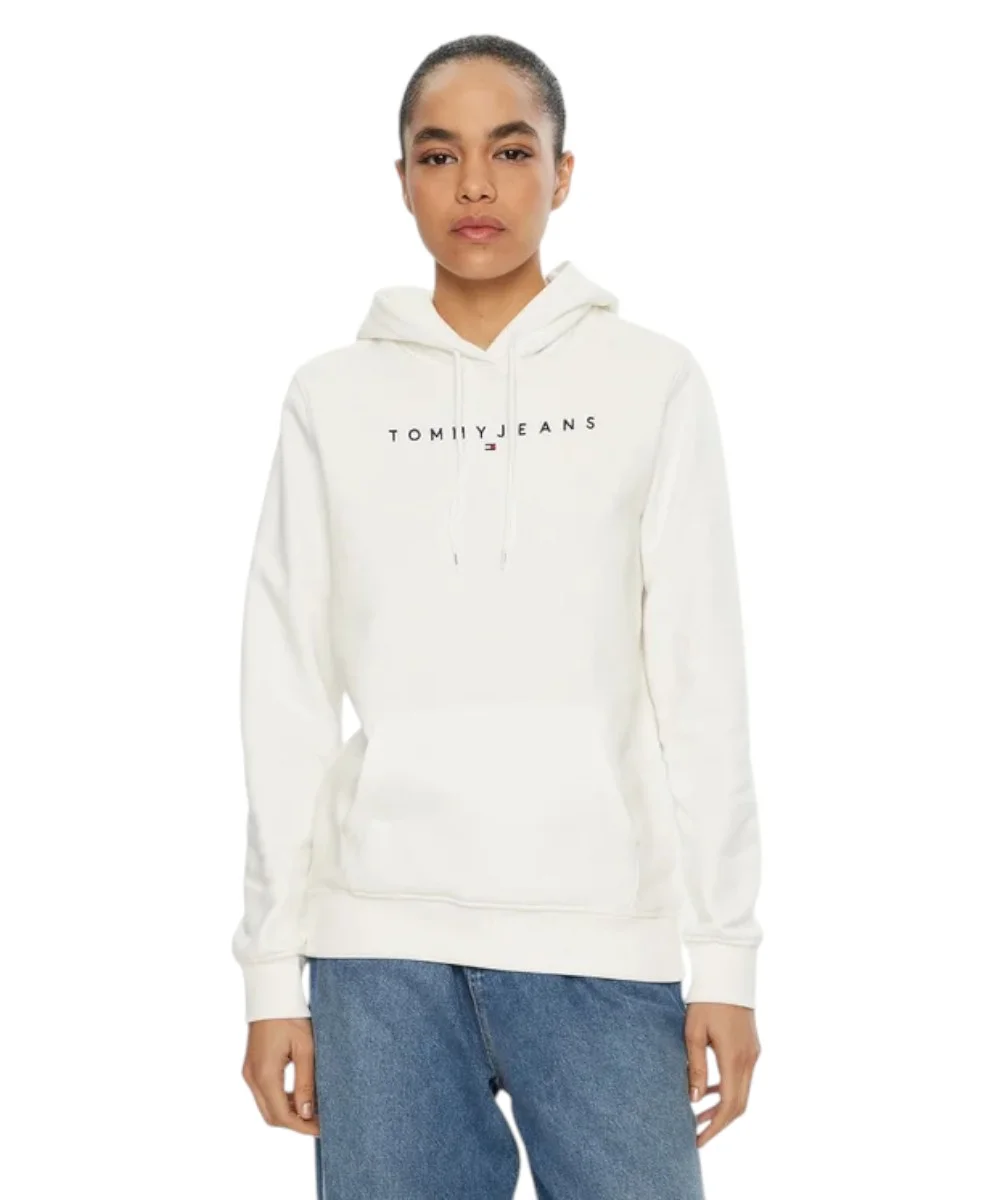 Tommy Hilfiger - Γυναικείο Φούτερ Linear Regular Fit DW0DW17324-YBL Εκρού