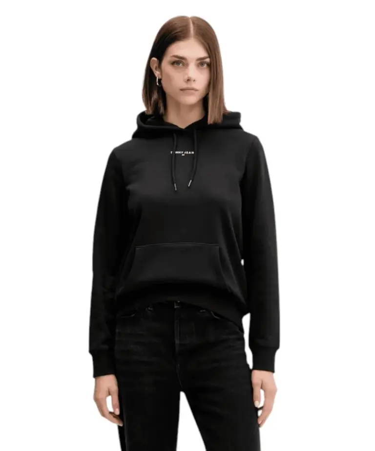 Tommy Hilfiger - Γυναικείο Φούτερ  Logo Fleece Hoodie DW0DW21963-BDS Μαύρο