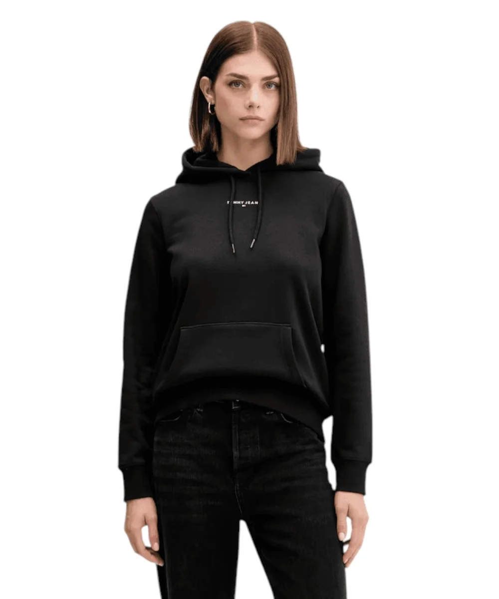 Tommy Hilfiger - Γυναικείο Φούτερ  Logo Fleece Hoodie DW0DW21963-BDS Μαύρο