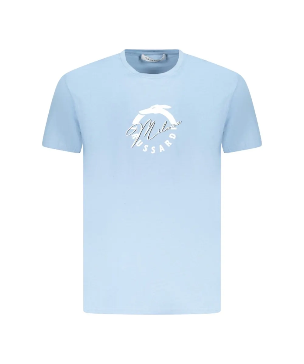Trussardi Jeans - Ανδρικό Beachwear T-Shirt TRU25MTS01-05AZUR Σιέλ