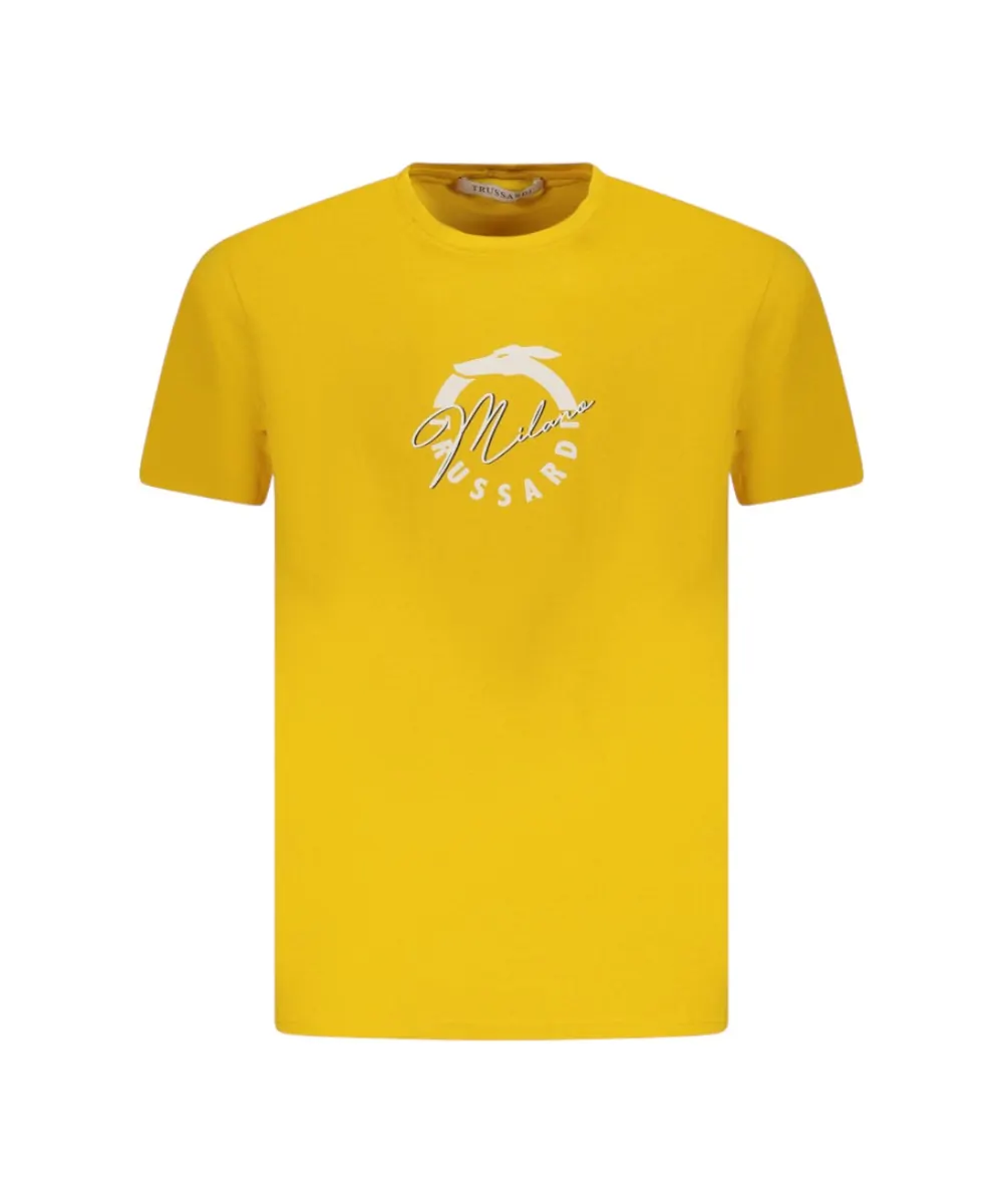 Trussardi Jeans - Ανδρικό Beachwear T-Shirt TRU25MTS01-08MUST Κίτρινο