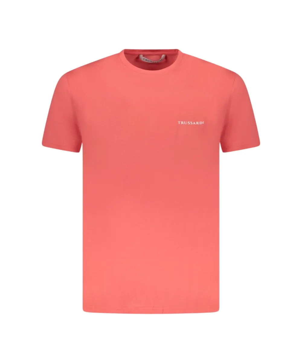 Trussardi Jeans - Ανδρικό T-Shirt Brush TRU25MTS03-02SALM Κόκκινο